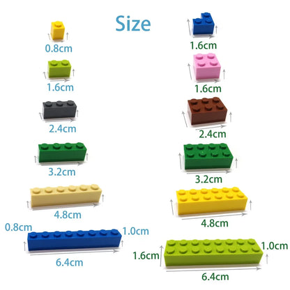 600pcs DIY Building Blocks Thin Figures Bricks Lamp 12Colors Educational Creative Size Compatible With 4037 Toys for Children