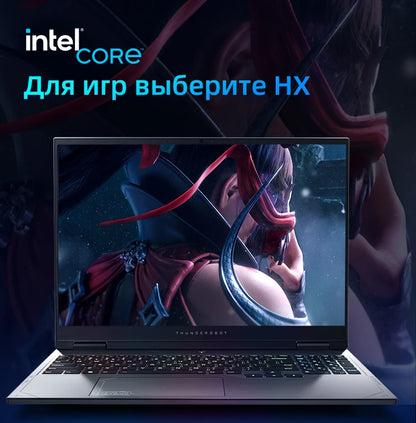 Pre Sale Thunderobot R16 i7-14650HX R16 Gaming Laptop 16'' 2.5K RTX4060 240Hz Notebook Computer Laptops Russian Keyboard