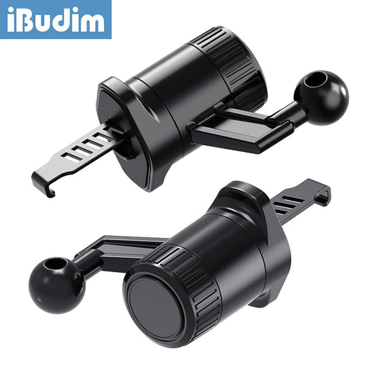 iBudim Air Vent Clip for Car Phone Holder Stand 17mm Ball Head Base for Car Air Outlets Support Mount GPS Bracket Accessories