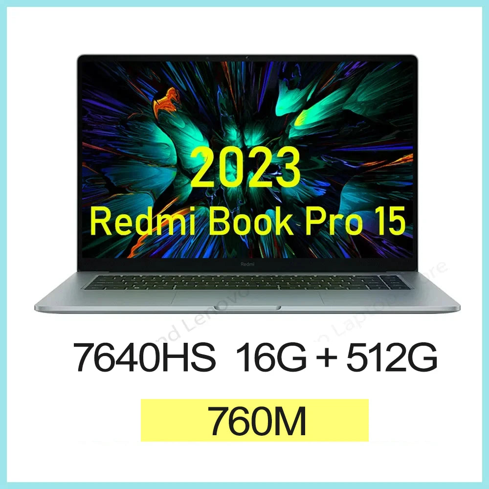 【Russia Stock】 Xiaomi RedmiBook Pro 15 2023 7640/7840HS 760M/780M 16/32+512G/1T 3.2K 120Hz 15.6'' Screen JYU4541CN/ JYU4540CN