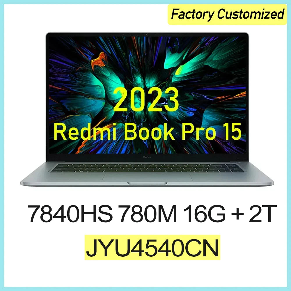 【Russia Stock】 Xiaomi RedmiBook Pro 15 2023 7640/7840HS 760M/780M 16/32+512G/1T 3.2K 120Hz 15.6'' Screen JYU4541CN/ JYU4540CN