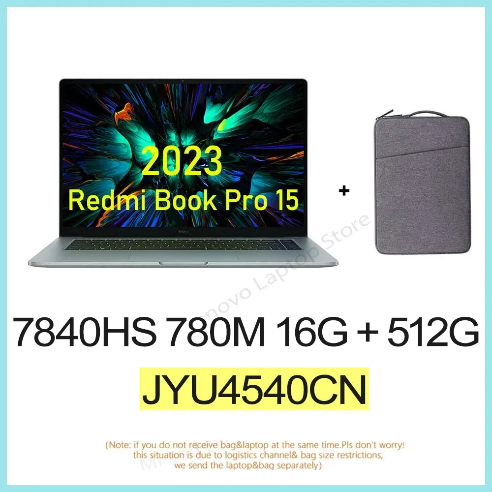 【Russia Stock】 Xiaomi RedmiBook Pro 15 2023 7640/7840HS 760M/780M 16/32+512G/1T 3.2K 120Hz 15.6'' Screen JYU4541CN/ JYU4540CN