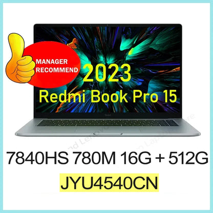 【Russia Stock】 Xiaomi RedmiBook Pro 15 2023 7640/7840HS 760M/780M 16/32+512G/1T 3.2K 120Hz 15.6'' Screen JYU4541CN/ JYU4540CN